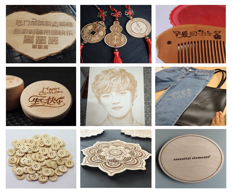  CO2 Laser Marking For Wood Material Solution