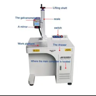 low price 20w 30w 50w portable desktop laser printer fiber laser marking machine