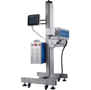 Laser flying marking machine plastic wood assembly line batch food packaging date