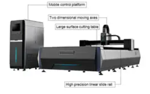500w/optional 300w stainless steel plate aluminum plate aluminum and zine coated plate laser cutting machine