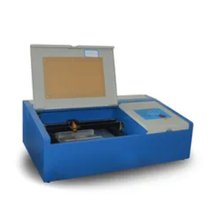 Mini co2 glass tube laser engraving cutting machine for Clothing