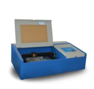 Mini co2 glass tube laser engraving cutting machine for Clothing