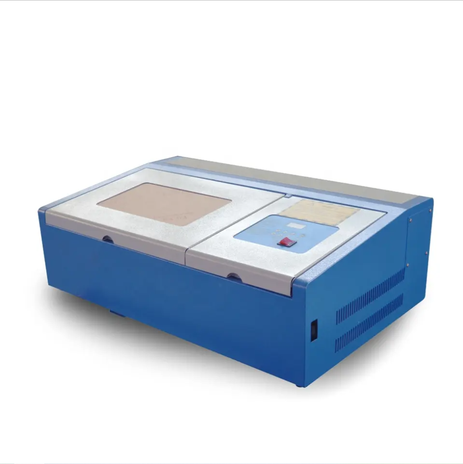 Mini co2 glass tube laser engraving cutting machine for Clothing