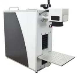 20W 30W mini portable desktop metal plastic jewelry color MOPA code logo optical fiber laser marking machine for stainless steel